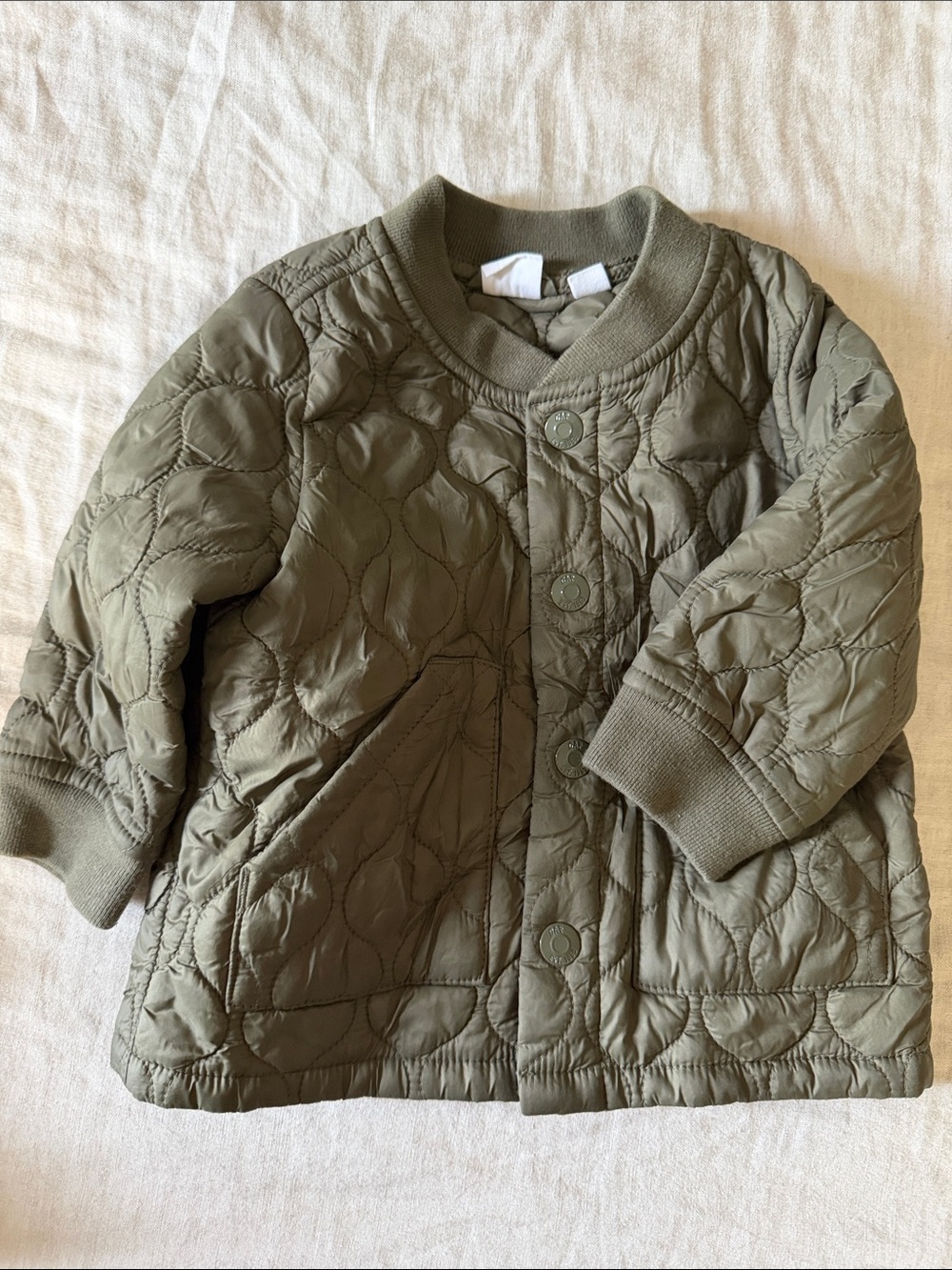 Baby gap olive green Quilted Jacket